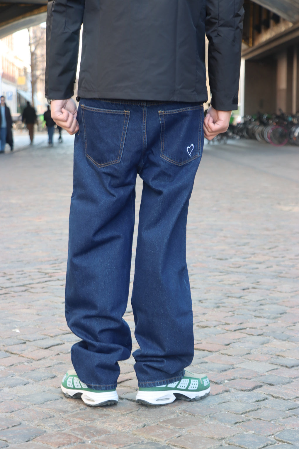 Baggy Denim Jeans - Dark Blue