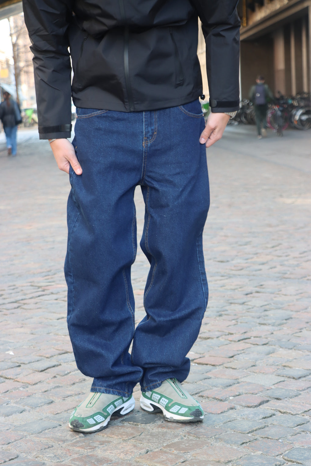 Baggy Denim Jeans - Dark Blue