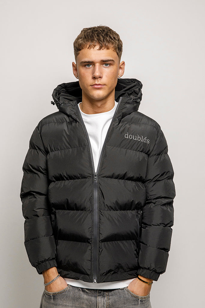 Winterjacket with Logo - Black