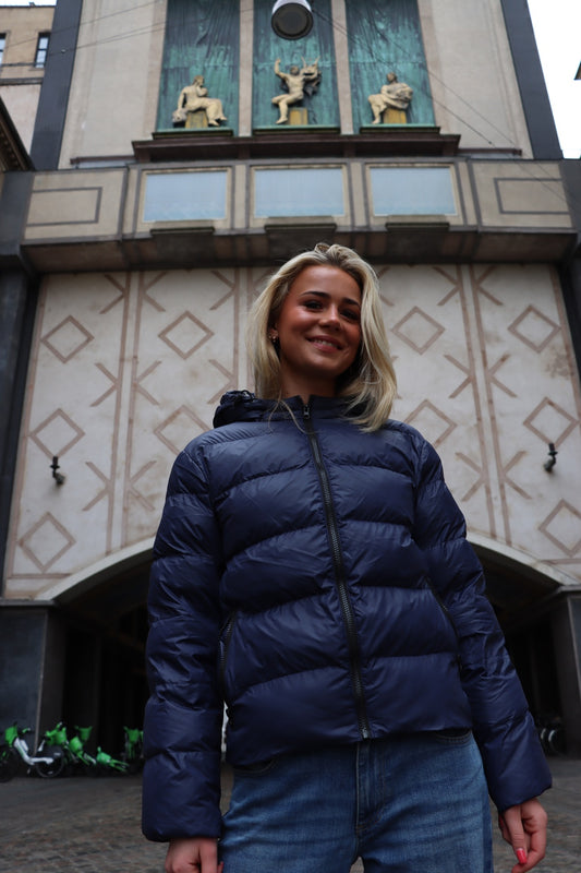 Glossy Efterårs Jakke - Rødt Hjerte