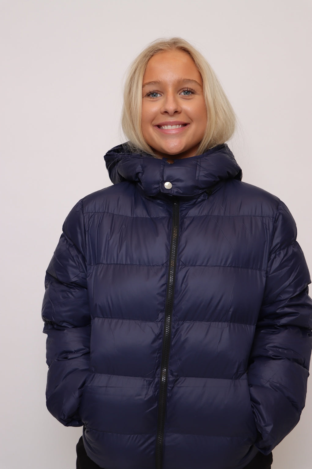 Glossy Fall Jacket with Special Hood - Black Heart