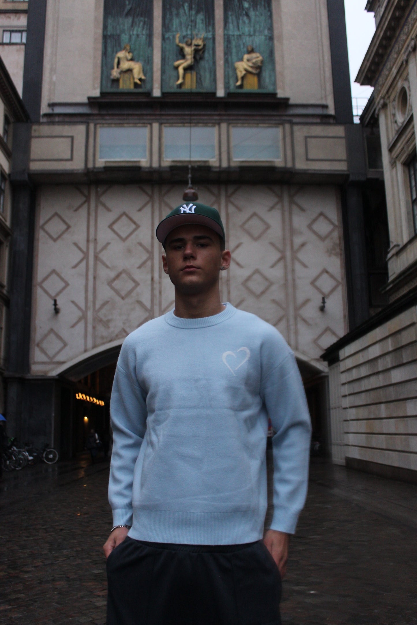 Soft Knit Sweater - Light Blue