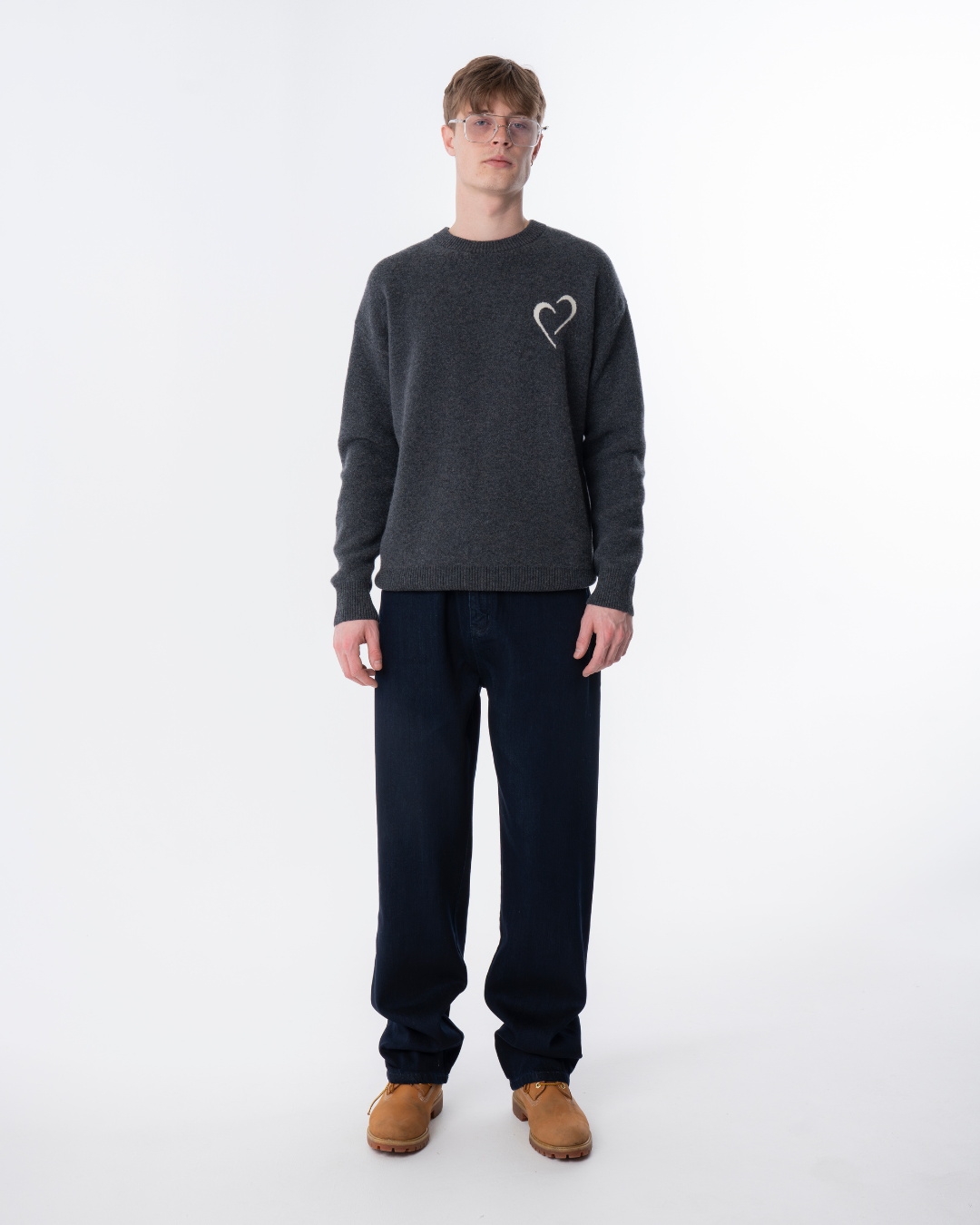 Merino Wool Sweater - Dark Grey