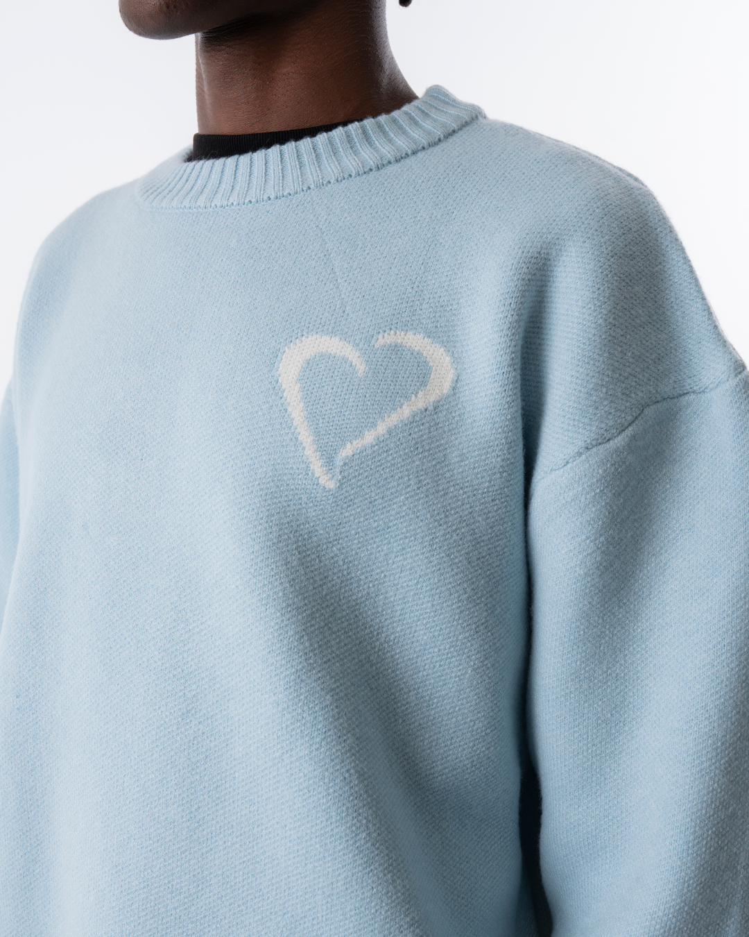 Soft Knit Sweater - Light Blue