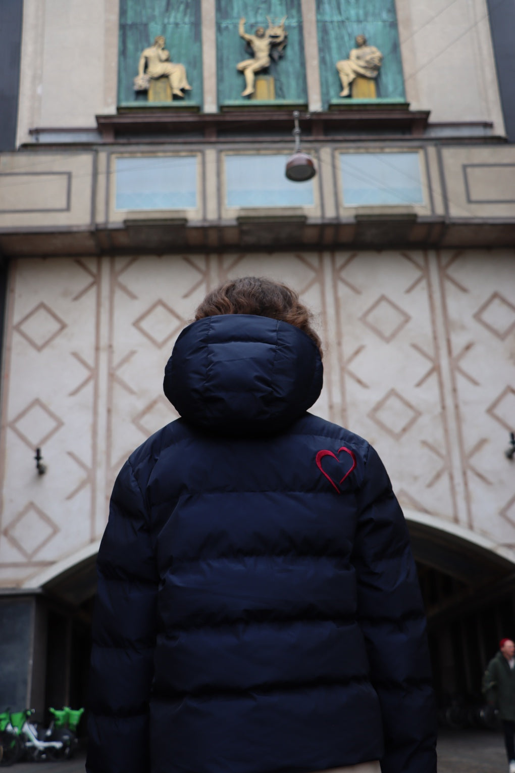 Spring Jacket with Special Hood - Red Heart